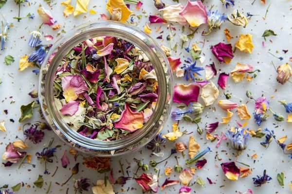 Dried flower confetti