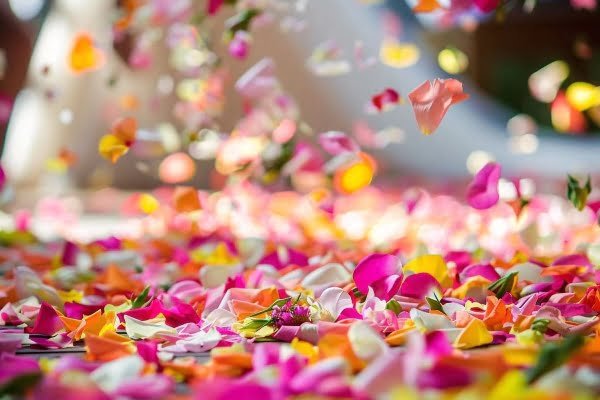 Dried flower confetti