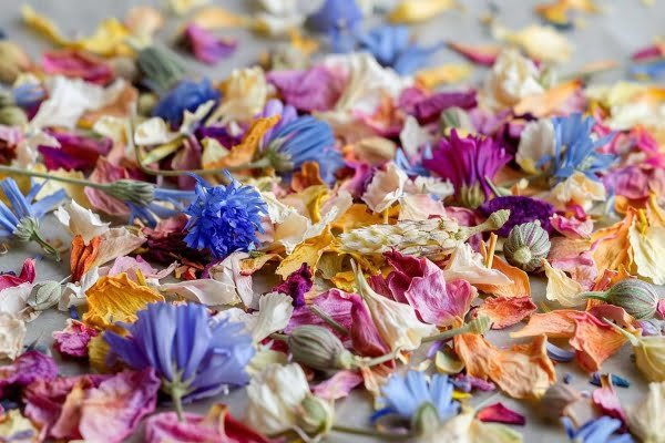 Dried flower confetti