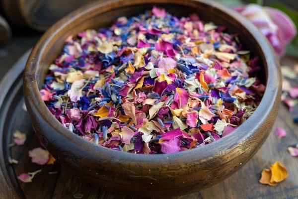 Dried flower confetti