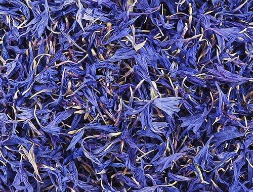 Dried cornflower petals
