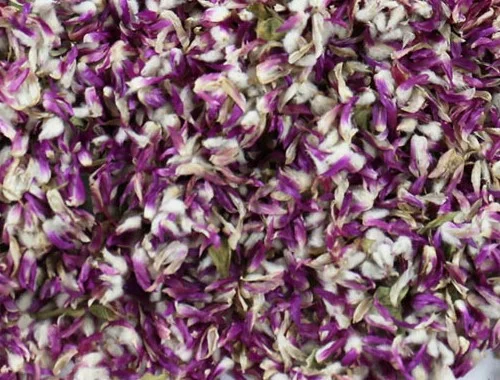 Dried globe amaranth petals
