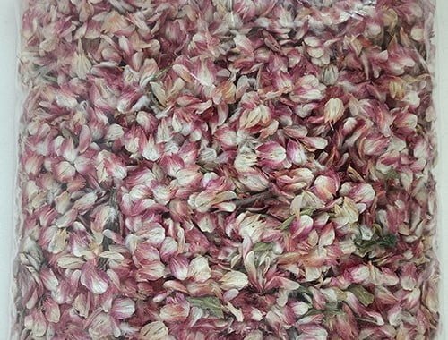 Dried red plum petals