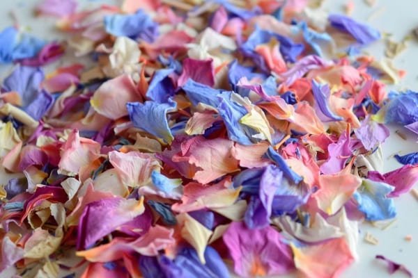 dried petal confetti