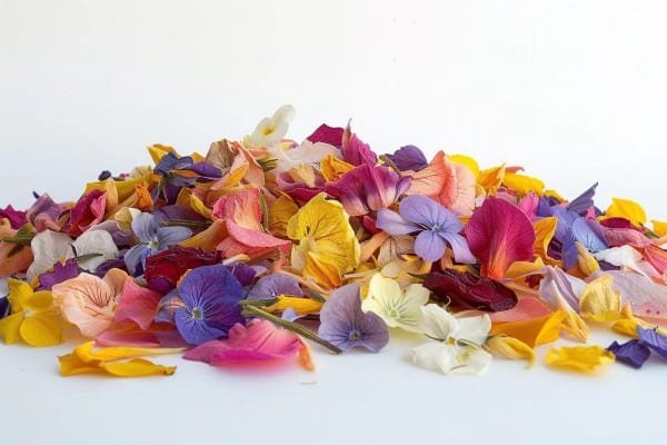 Dried flower petals