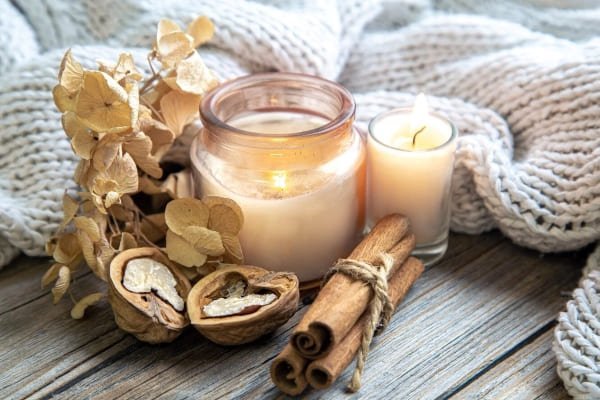 Dried Flower Candles